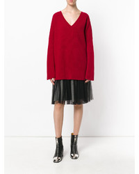 Maglione oversize rosso di Stella McCartney