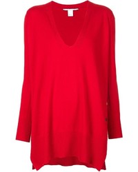 Maglione oversize rosso di Rosetta Getty