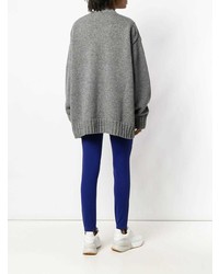 Maglione oversize stampato grigio di Calvin Klein 205W39nyc
