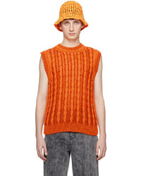 Maglione senza maniche arancione di AGR