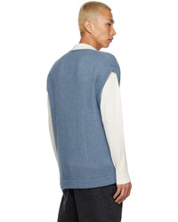 Maglione senza maniche azzurro di Second/Layer