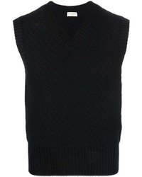 Maglione senza maniche nero di Saint Laurent
