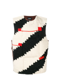 Maglione senza maniche stampato bianco e nero di Calvin Klein 205W39nyc