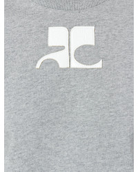 Maglione stampato grigio di Courreges