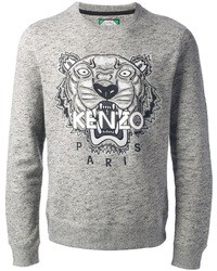 Maglione stampato grigio di Kenzo