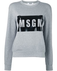 Maglione stampato grigio di MSGM