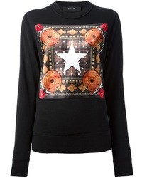 Maglione stampato nero di Givenchy