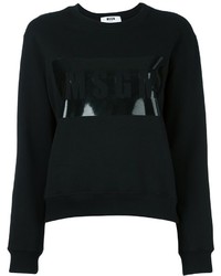Maglione stampato nero di MSGM