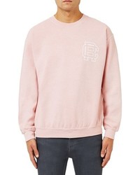 Maglione stampato rosa
