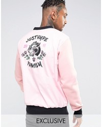 Maglione stampato rosa di Hype
