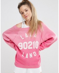 Maglione stampato rosa di Wildfox Couture