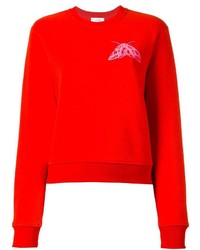 Maglione stampato rosso di Carven