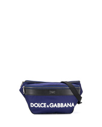 Marsupio di tela blu scuro di Dolce & Gabbana