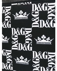 Marsupio di tela nero e bianco di Dolce & Gabbana