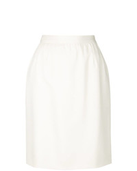 Minigonna bianca di Yves Saint Laurent Vintage