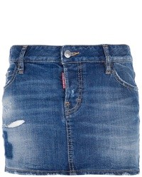 Minigonna di jeans blu di DSquared