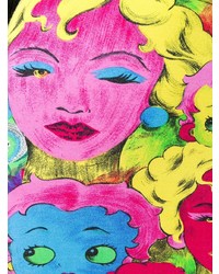 Minigonna stampata multicolore di Versace Vintage