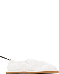 Mocassini eleganti in pelle bianchi di Dries Van Noten