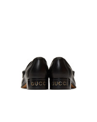 Mocassini eleganti in pelle neri di Gucci