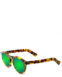 Occhiali da sole leopardati verdi