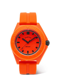 Orologio di gomma arancione di Bamford Watch Department