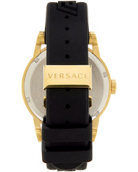 Orologio di gomma nero di Versace