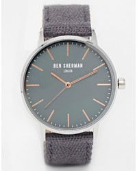 Orologio di tela grigio scuro di Ben Sherman