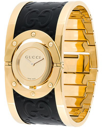 Orologio in pelle dorato di Gucci