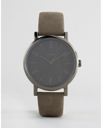 Orologio in pelle grigio di Timex