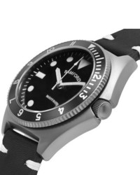 Orologio in pelle nero di Bamford Watch Department
