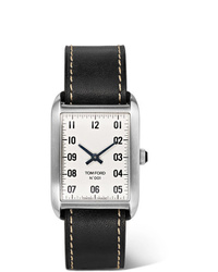 Orologio in pelle nero di Tom Ford Timepieces