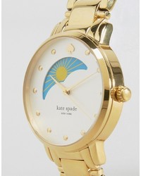 Orologio stampato dorato di Kate Spade