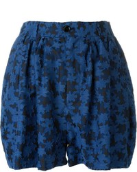 Pantaloncini a fiori blu scuro di JULIEN DAVID