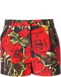 Pantaloncini a fiori rossi di Dolce & Gabbana