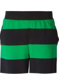 Pantaloncini a righe orizzontali verdi di Stella McCartney