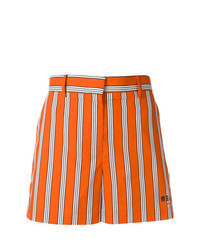 Pantaloncini a righe verticali arancioni