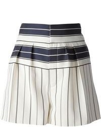 Pantaloncini a righe verticali bianchi e neri di Chloé