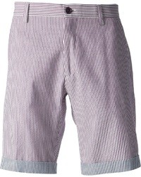 Pantaloncini a righe verticali bianchi e neri di Etro