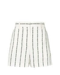 Pantaloncini a righe verticali bianchi e neri di MSGM