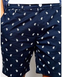 Pantaloncini con stampa cachemire blu scuro di Penfield