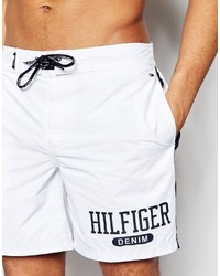 Pantaloncini da bagno bianchi di Tommy Hilfiger