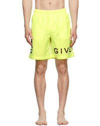 Pantaloncini da bagno lime di Givenchy