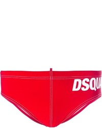 Pantaloncini da bagno rossi di DSQUARED2