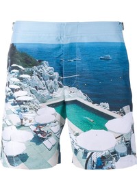 Pantaloncini da bagno stampati blu di Orlebar Brown