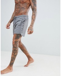 Pantaloncini da bagno stampati grigi di Calvin Klein