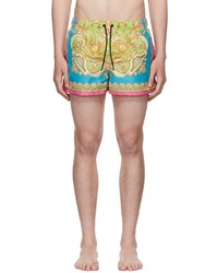 Pantaloncini da bagno stampati multicolori di Versace Underwear