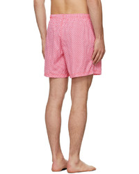 Pantaloncini da bagno stampati rosa di Alexander McQueen