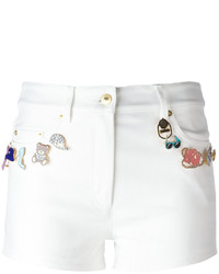 Pantaloncini decorati bianchi di Moschino