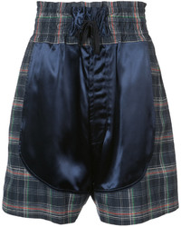 Pantaloncini di cotone a quadri blu scuro di Vivienne Westwood