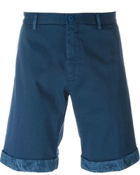 Pantaloncini di cotone blu scuro di Etro